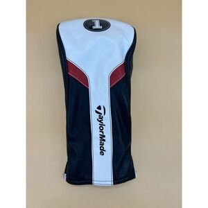 TaylorMade Driver Headcover 1 Black White Red Golf Club Cover OEM